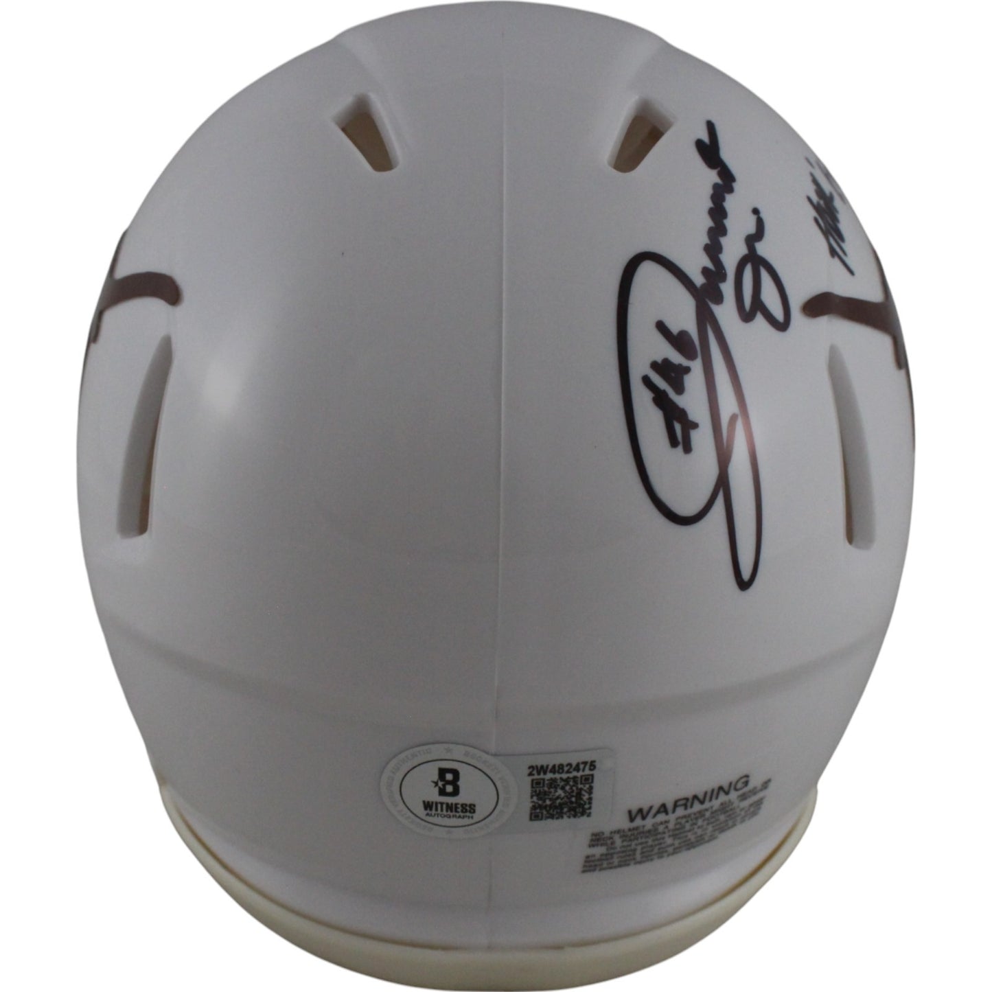 Joseph Ossai Autographed Texas Longhorns Mini Helmet Hook Em Insc.