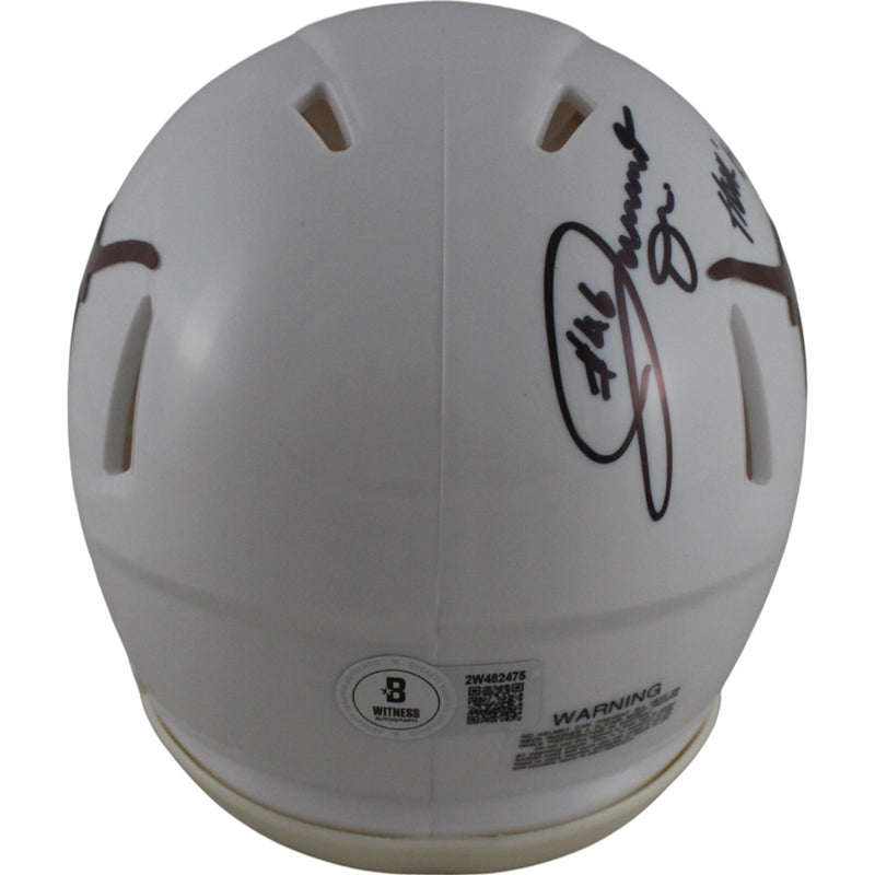 Joseph Ossai Autographed Texas Longhorns Mini Helmet Hook Em Insc.
