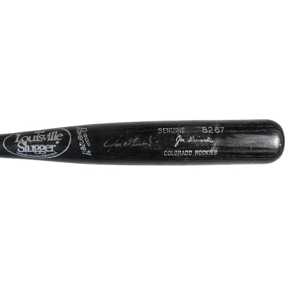 Joe Girardi Autographed Colorado Rockies Game Used Broken Bat