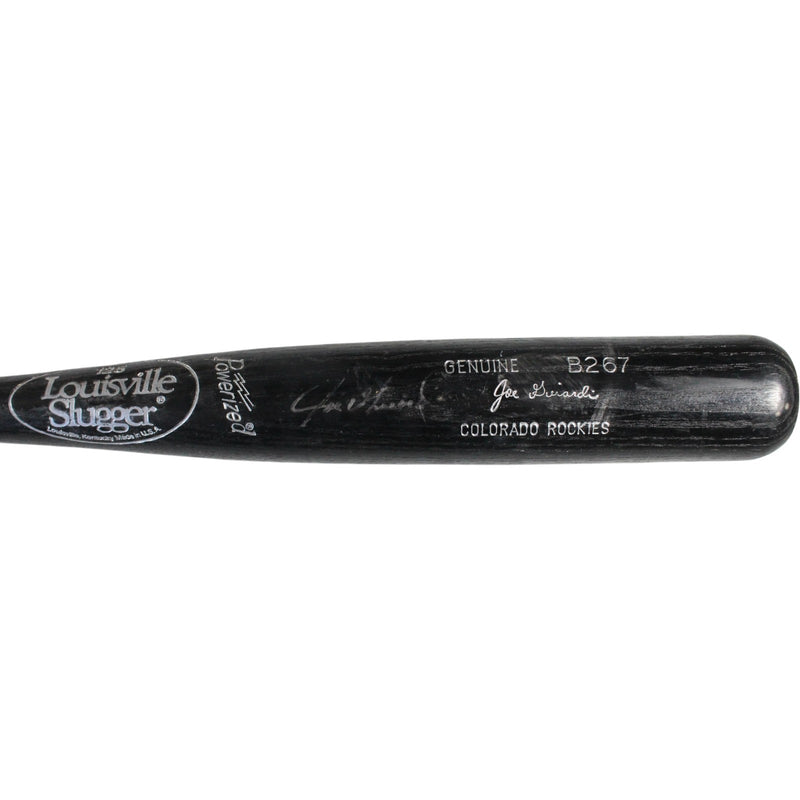 Joe Girardi Autographed Colorado Rockies Game Used Broken Bat