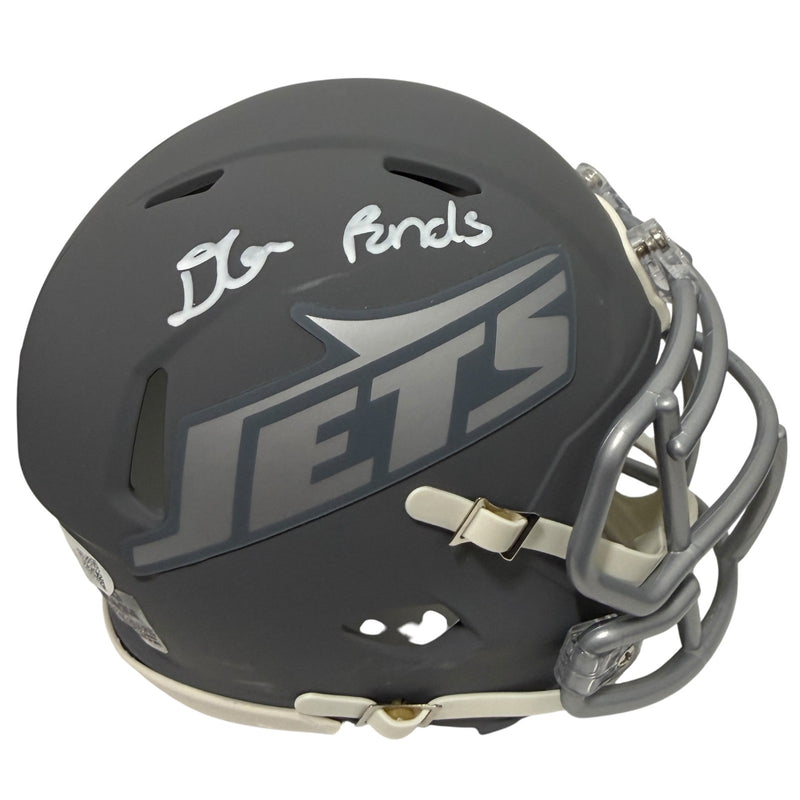D'Angelo Ponds Signed New York Jets Slate Mini Helmet