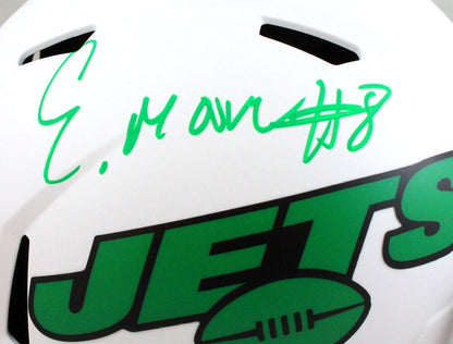 Elijah Moore Signed New York Jets Lunar Speed Full Size Helmet