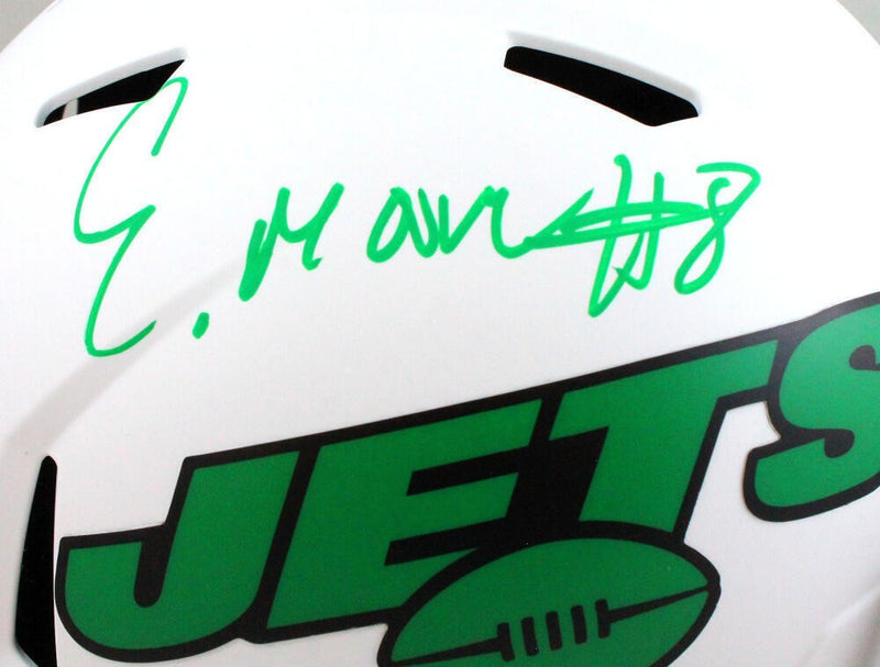 Elijah Moore Signed New York Jets Lunar Speed Full Size Helmet