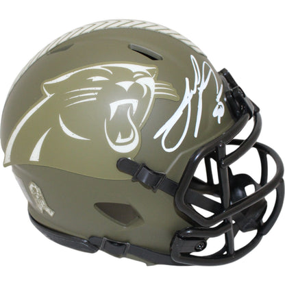 Julius Peppers Signed Carolina Panthers 2022 Salute to Service Mini Helmet