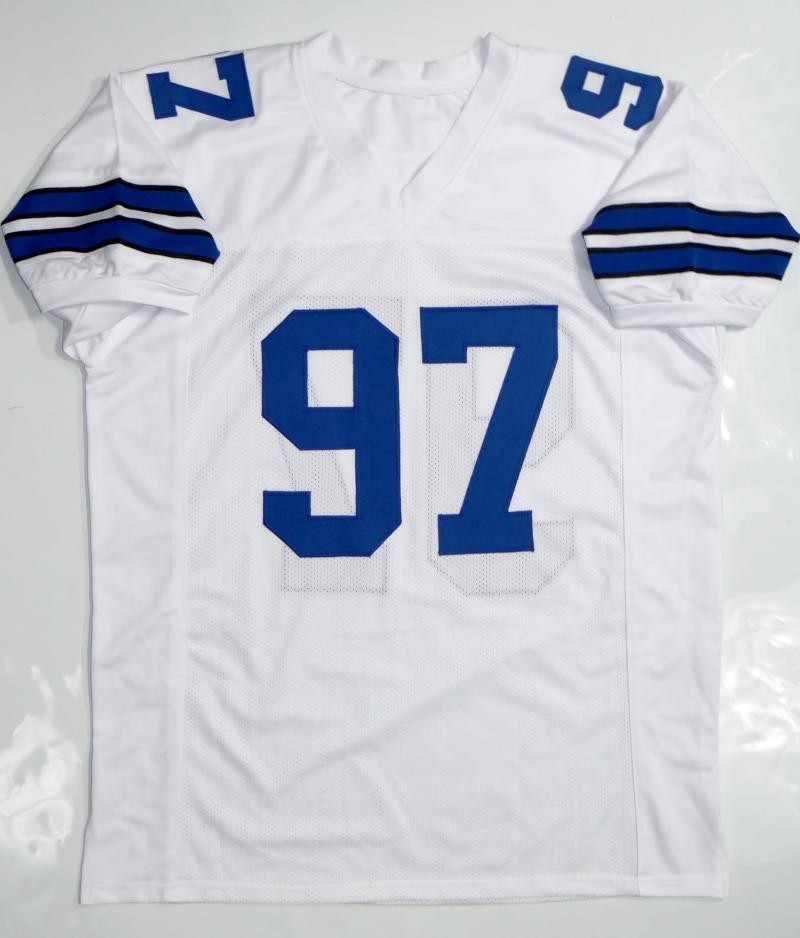 Taco Charlton Signed White Custom Football Jersey