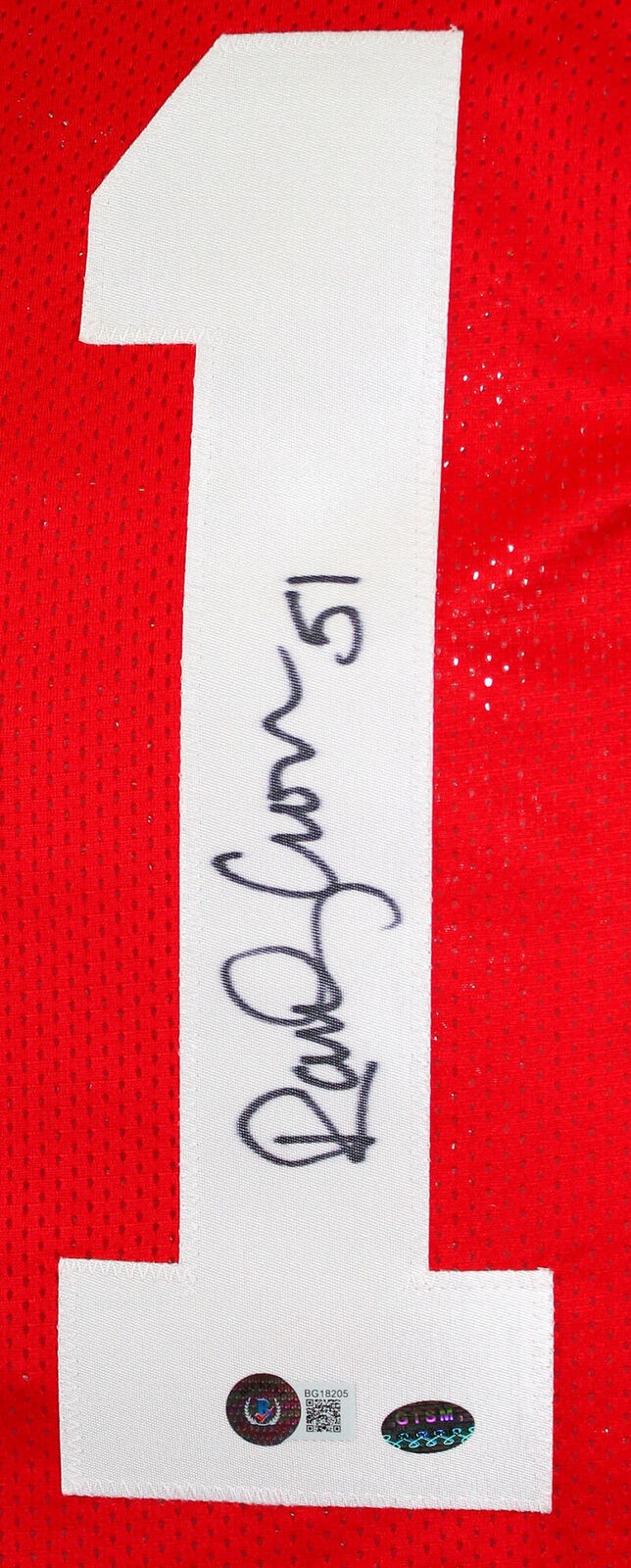 Randy Cross Signed San Francisco 49ers Red Custom Jersey