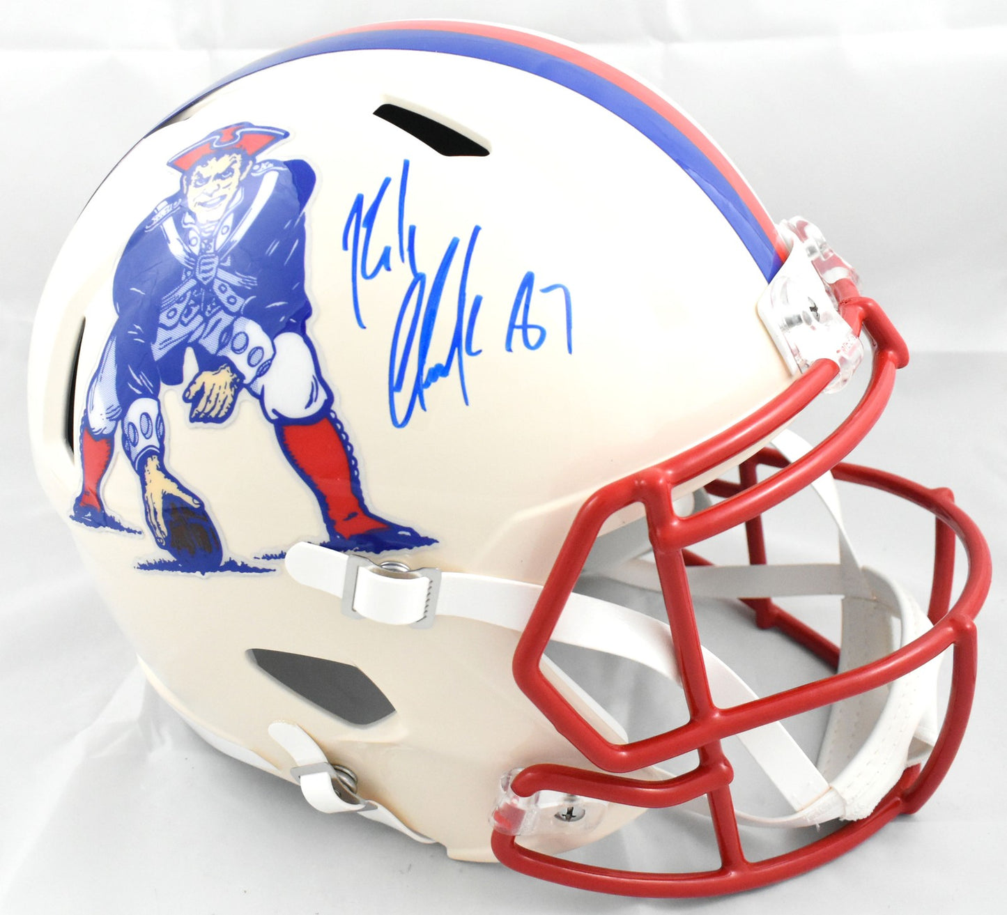 Rob Gronkowski Signed New England Patriots Retro Full Size Helmet