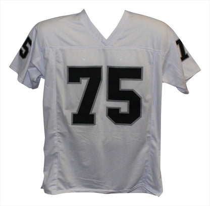 Howie Long Autographed Oakland Raiders Custom Jersey HOF Inscription BAS