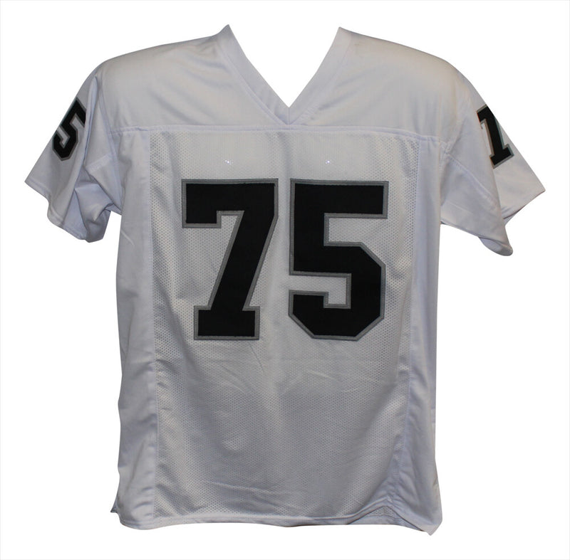 Howie Long Autographed Oakland Raiders Custom Jersey HOF Inscription BAS