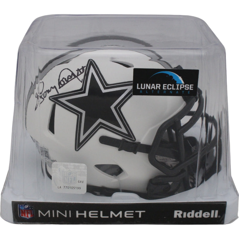 Tony Dorsett Dallas Cowboys Autographed Lunar Mini Helmet (Beckett COA)