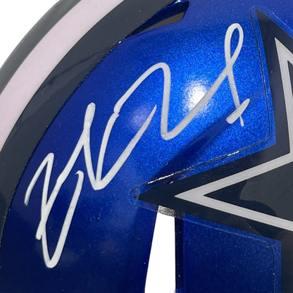 Zack Martin Signed Dallas Cowboys Flash Mini Helmet Beckett Witnessed