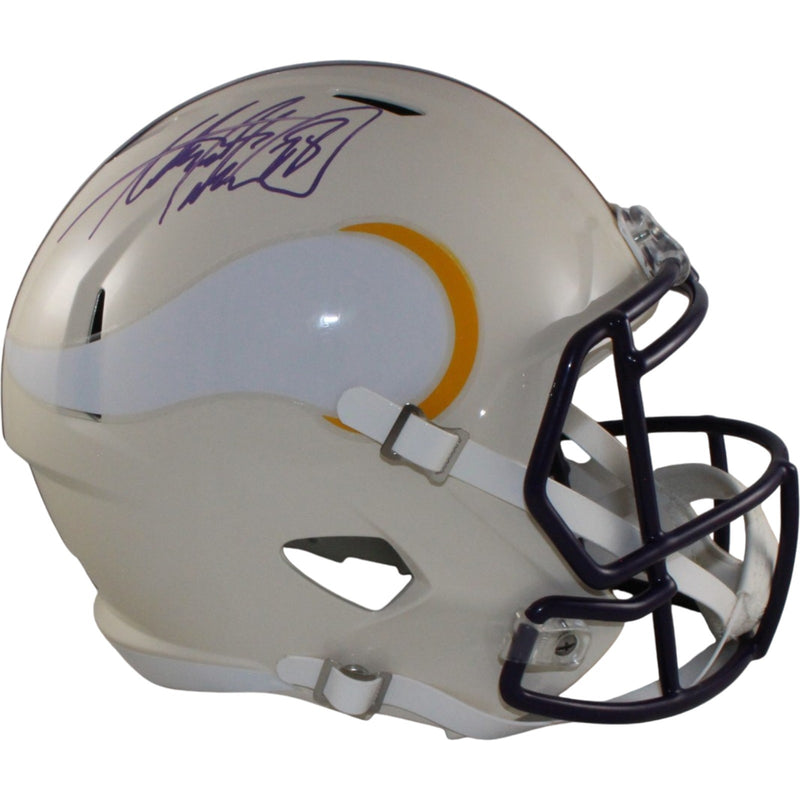 Adrian Peterson Signed Minnesota Vikings Full Size Retro Helmet