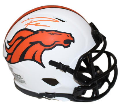 Russell Wilson Denver Broncos Autographed Lunar Mini Helmet