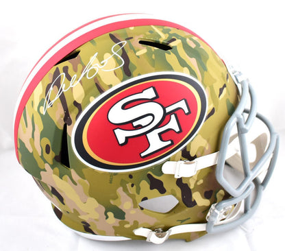 Deebo Samuel Signed San Francisco 49ers Full Size Camo Helmet
