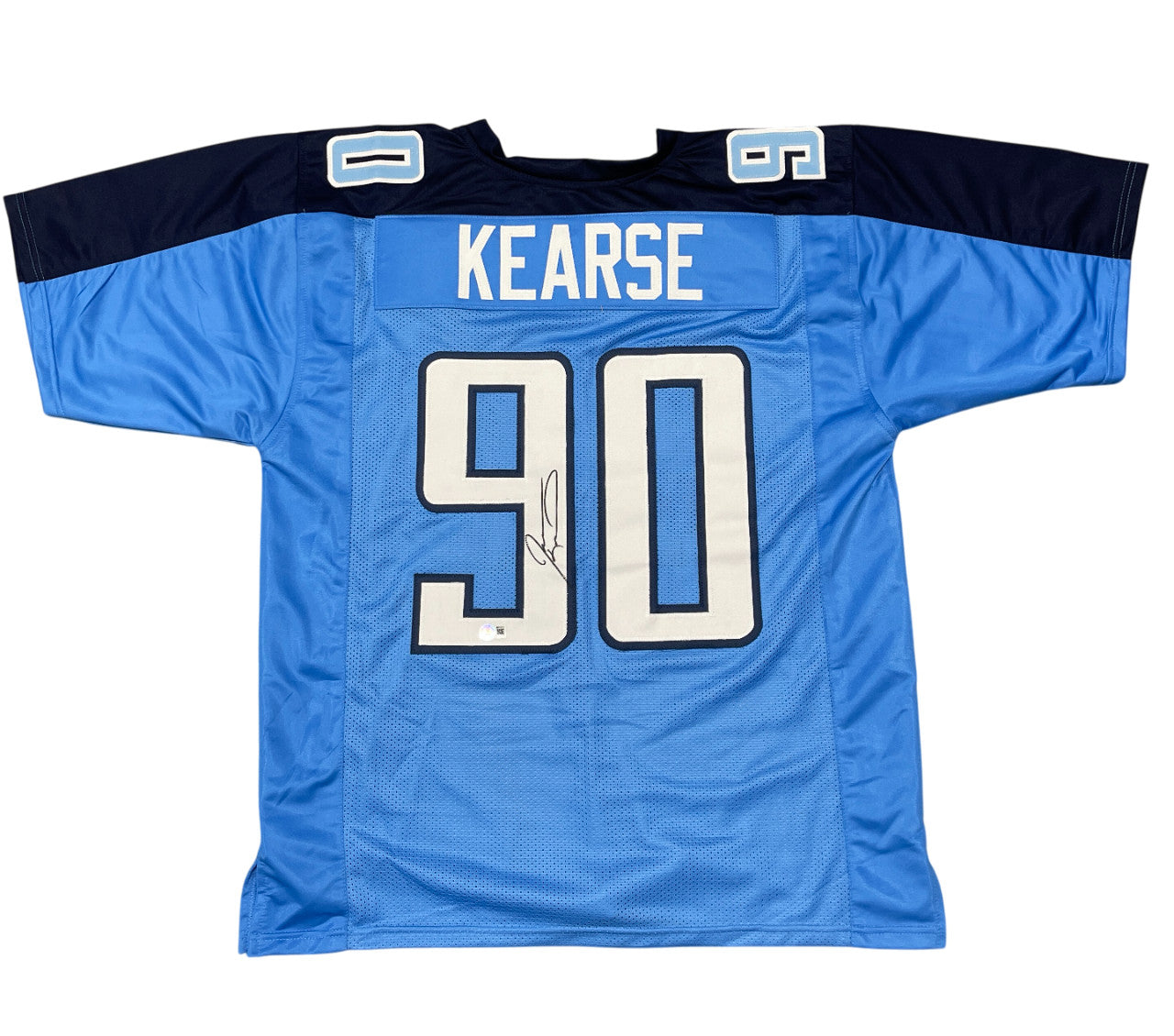 Jevon Kearse Signed Tennessee Titans Custom Jersey (Beckett BAS)