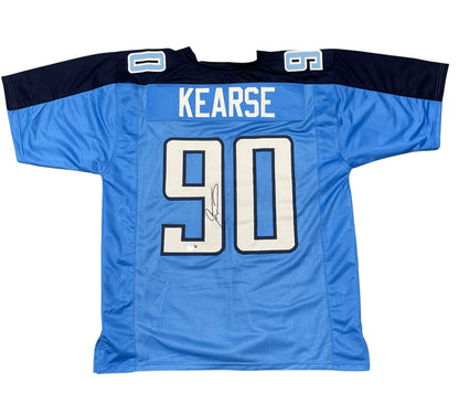 Jevon Kearse Signed Tennessee Titans Custom Jersey (Beckett BAS)