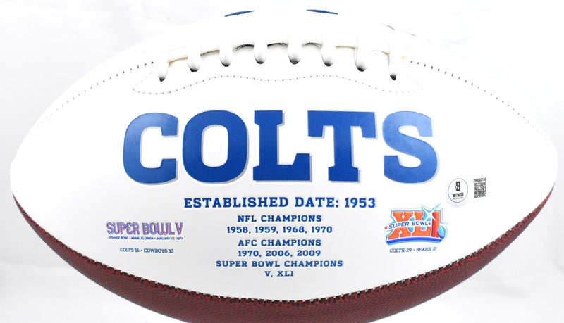 Zaire Franklin Signed Indianapolis Colts Logo Football