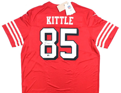 George Kittle Autographed San Francisco 49ers Red Nike Jersey