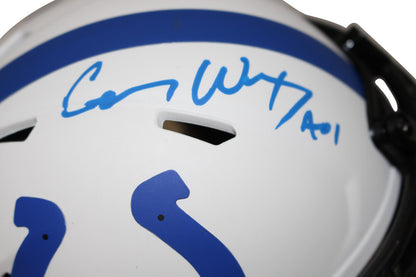 Carson Wentz Indianapolis Colts Signed Fanatics Lunar Mini Helmet
