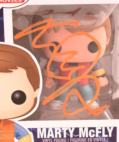 Michael J. Fox Signed Marty McFly Back to the Future Funko Pop #49