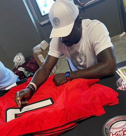 Michael Vick Signed Atlanta Falcons Custom Jersey (Beckett Witnessed)