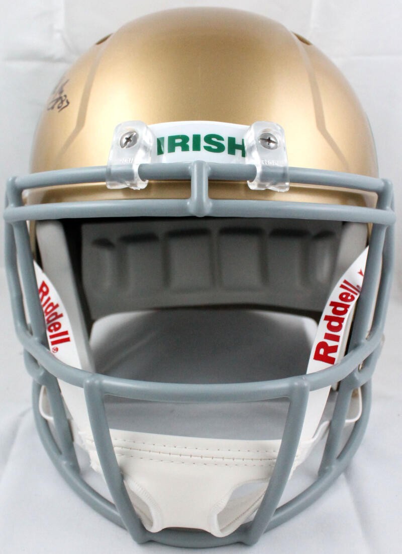Michael Mayer Autographed Notre Dame Shamrock Full Size Speed Helmet