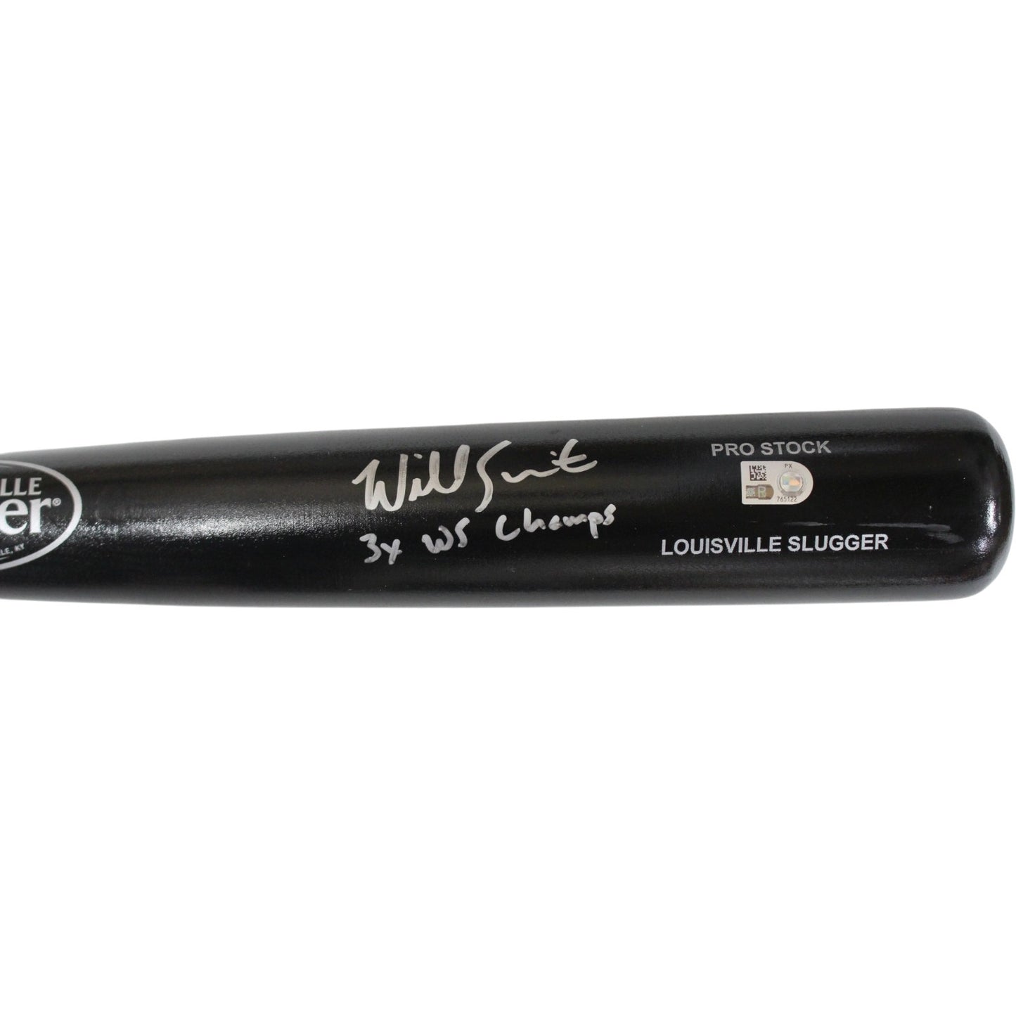 Will Smith Signed Los Angeles Dodgers Black Baseball Bat - 3x WS Champs