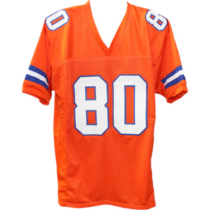 Rod Smith Signed Orange Custom Football Jersey