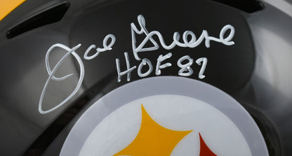 Joe Greene Signed Pittsburgh Steelers White Full Size Speed Helmet