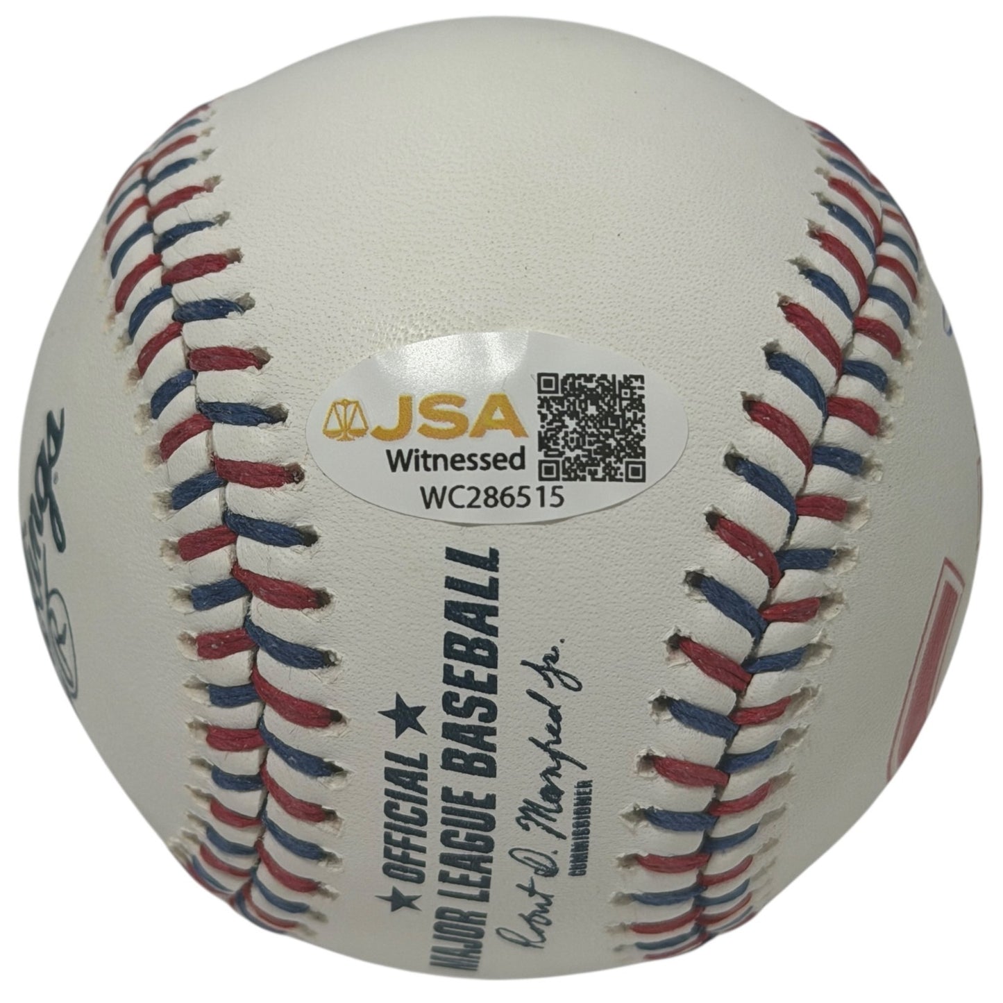 Lee Smith Signed Chicago Cubs Logo Baseball HOF 2019 JSA Witness COA