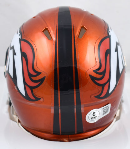 Brian Dawkins Signed Denver Broncos Flash Speed Mini Helmet