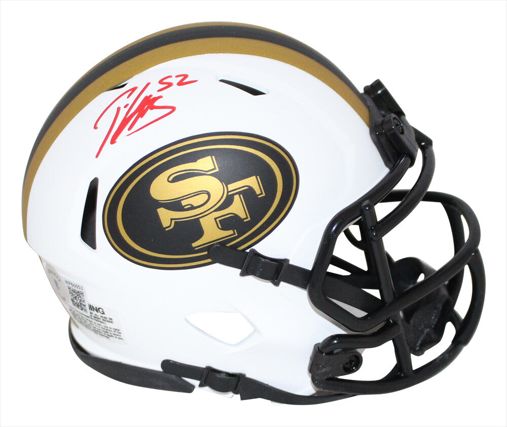 Patrick Willis San Francisco 49ers Autographed Lunar Mini Helmet BAS