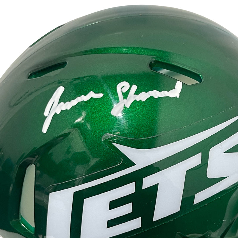 Jamien Sherwood New York Jets Signed Speed Mini Helmet Beckett COA