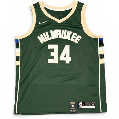 Giannis Antetokounmpo Signed Milwaukee Bucks Nike Jersey