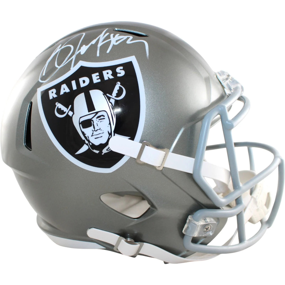 Bo Jackson Signed Las Vegas Raiders Full Size Replica Flash Helmet