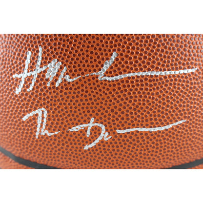 Hakeem Olajuwon & Clyde Drexler Signed Houston Rockets Basketball