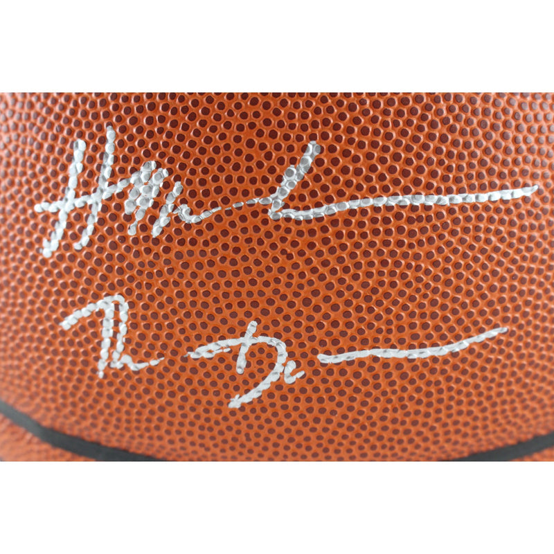 Hakeem Olajuwon & Clyde Drexler Signed Houston Rockets Basketball