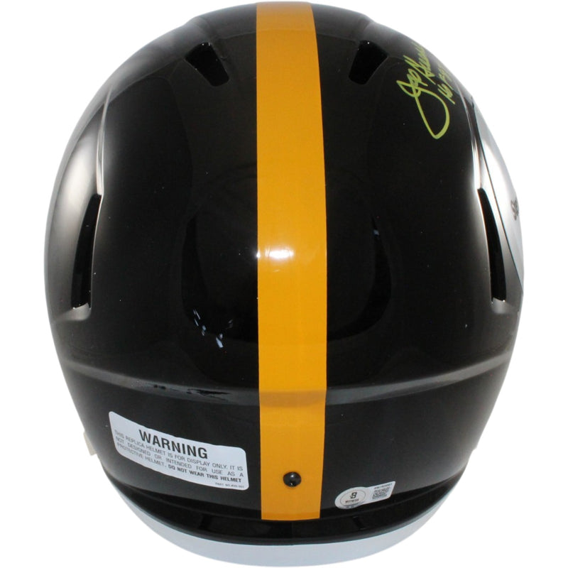 Joe Greene Signed Pittsburgh Steelers Full Size Throwback Helmet