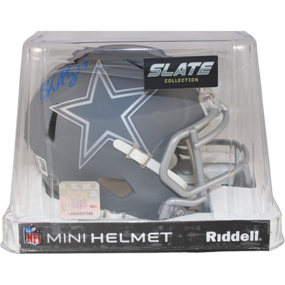 Brandon Aubrey Dallas Cowboys Autographed Slate Mini Helmet