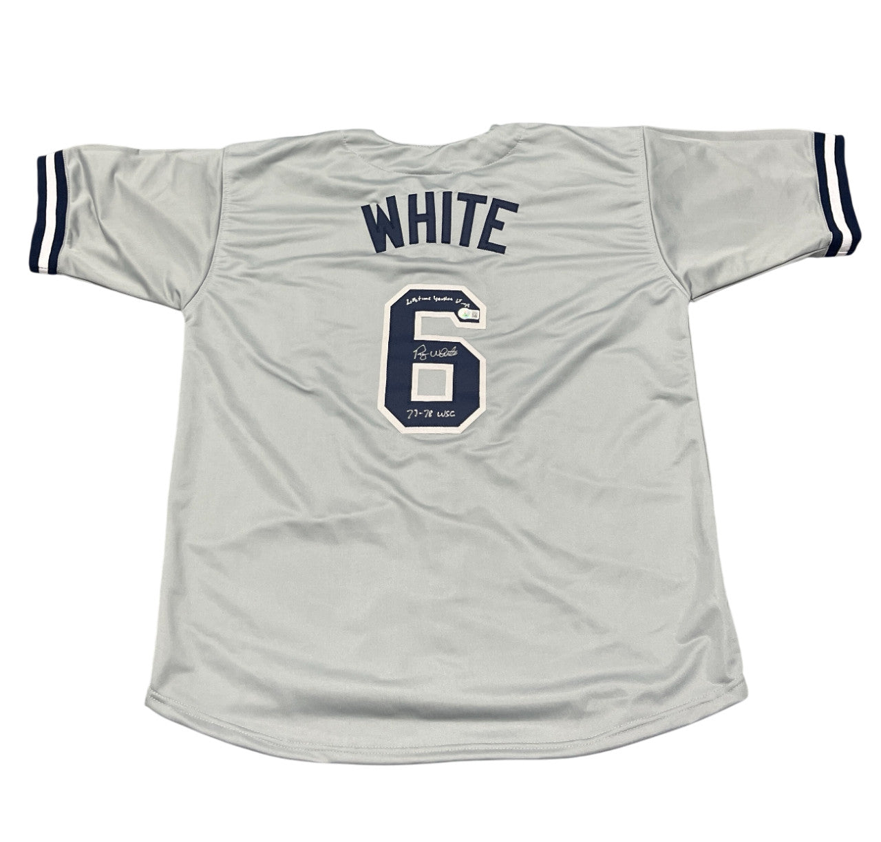 Roy White Signed New York Yankees Custom Jersey Beckett COA
