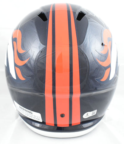 John Elway Signed Denver Broncos Full Size Speed Replica Helmet