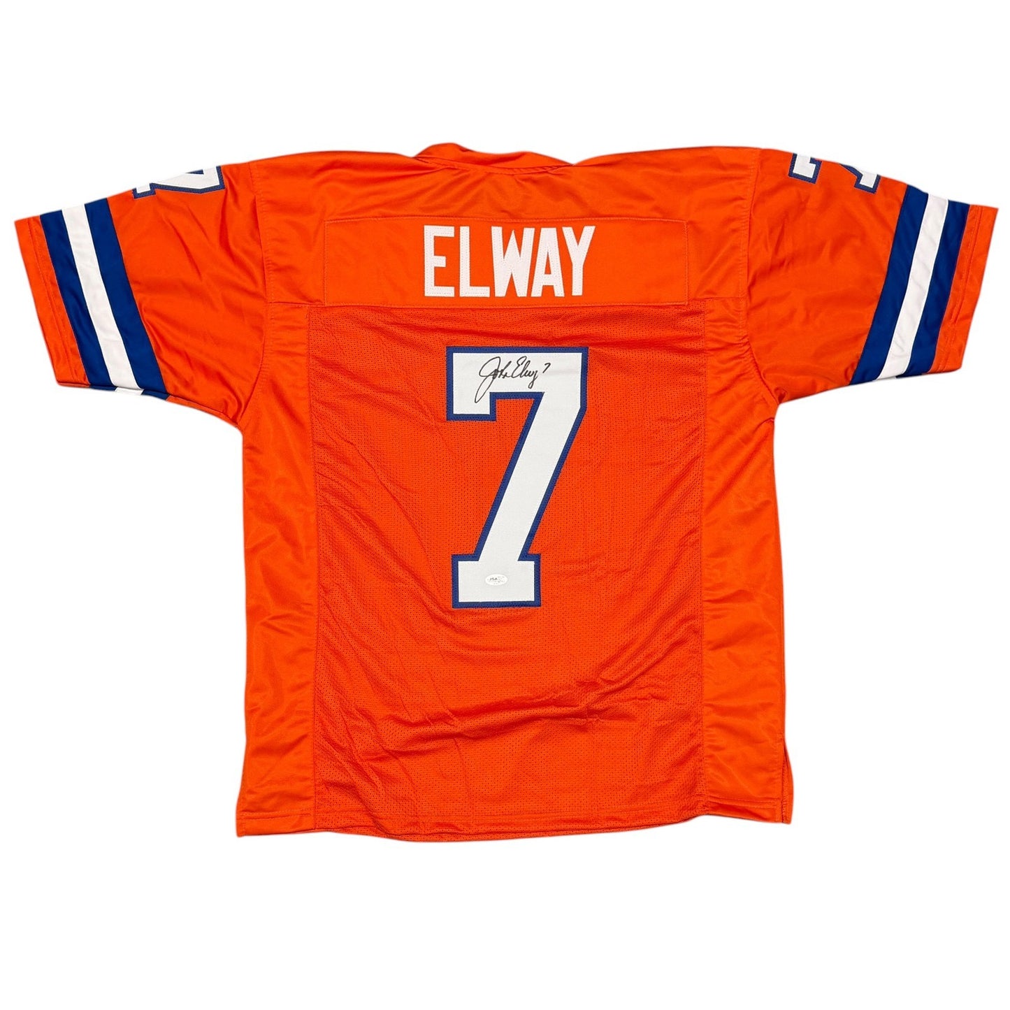 John Elway Denver Broncos Autographed Custom Orange Jersey (JSA)