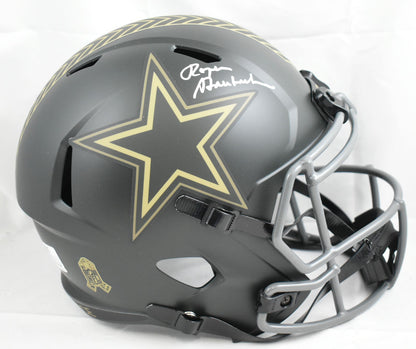 Roger Staubach Autographed Dallas Cowboys 2025 Salute to Service Helmet