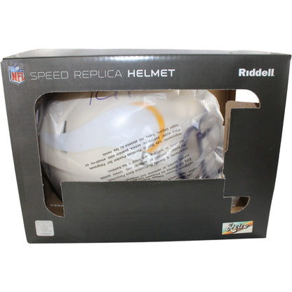Randy Moss Autographed Minnesota Vikings Full Size Retro Helmet