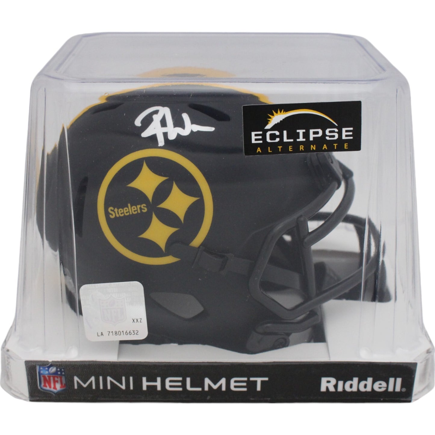 Roman Wilson Signed Pittsburgh Steelers Eclipse Mini Helmet Beckett