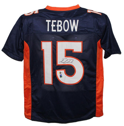 Tim Tebow Autographed Denver Broncos Custom Pro Style Jersey