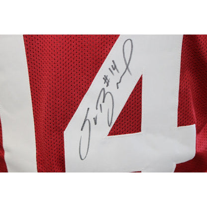 Sam Bradford Autographed College Style Football Jersey (Beckett Witness)