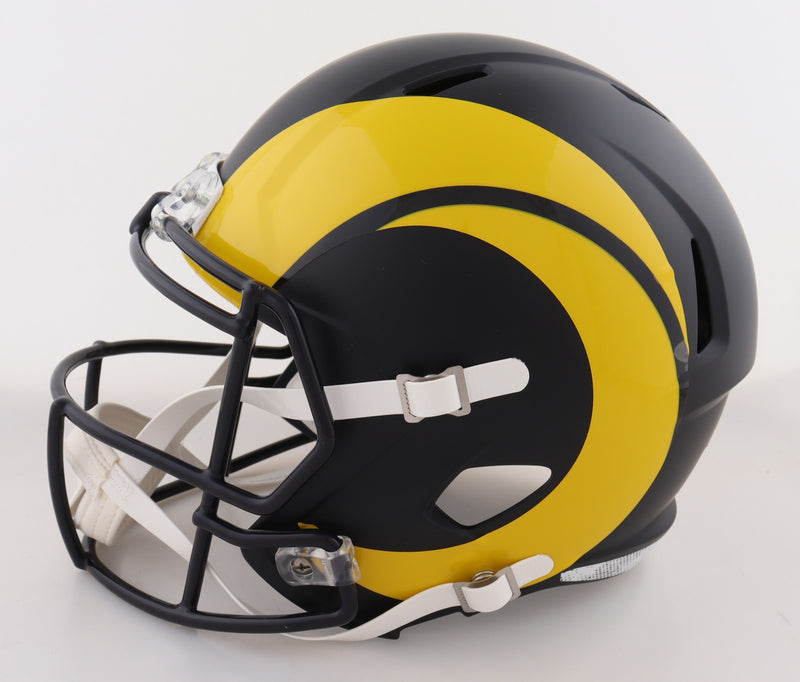 Kyren Williams Signed Los Angeles Rams Rivalries Replica Helmet