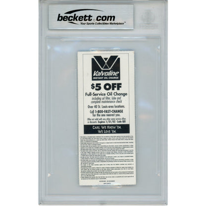 Michael Strahan Signed New York Giants 2001 Ticket Stub - 22.5 Sacks Inscribed