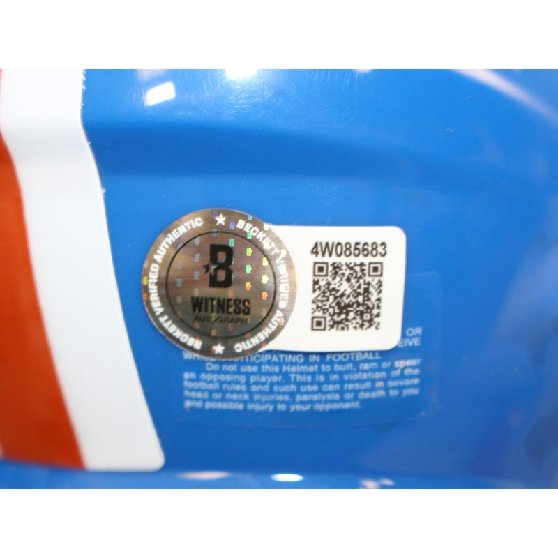 Von Miller Denver Broncos Autographed Throwback Mini Helmet (Beckett COA)